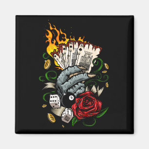 Hand Of Cards Magnet