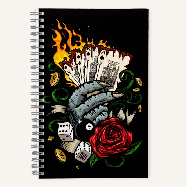 Hand Of Cards Notebook (Front)