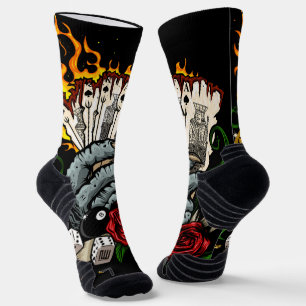 Hand Of Cards Socks
