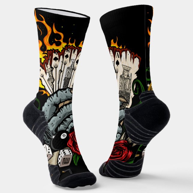 Hand Of Cards Socks (Angled)