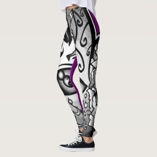Hand of Creation "Purple Rain" Leggings