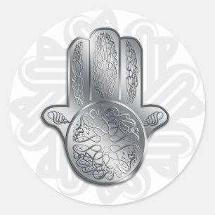 Hand of Fátima Classic Round Sticker