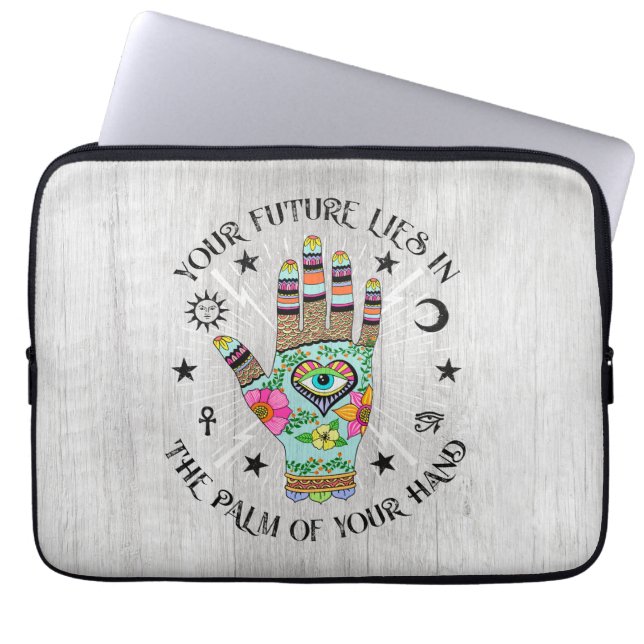 Hand of Fortune Laptop Sleeve (Front)