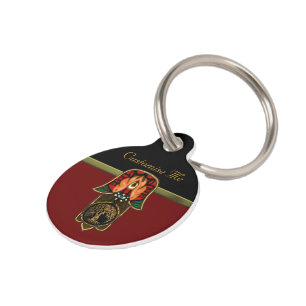 Hand of Hamsa feat: Tree of Life Pet Tag