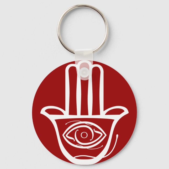 Hand of Miriam (Hamsa) Key Ring (Front)