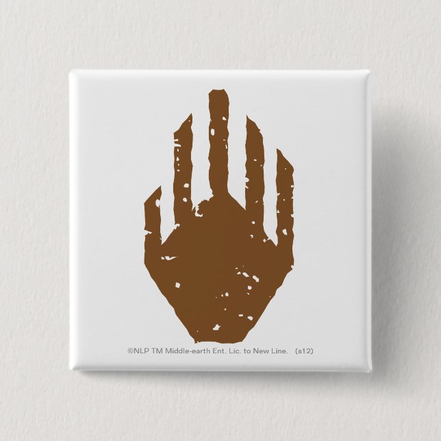 Hand of SARUMAN™ 15 Cm Square Badge (Front)