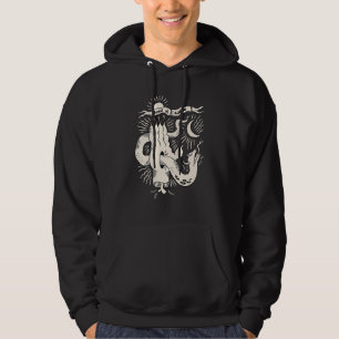 Hand Of Satan Demonic Serpent Hand Halloween Cresc Hoodie