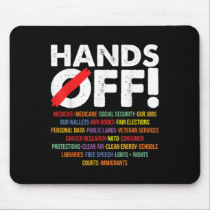 Hand Off My Medicare And Social Security Protest 2 Mouse Pad