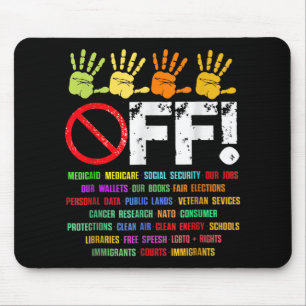 Hand Off My Social Security And Medicare Protest 2 Mouse Pad