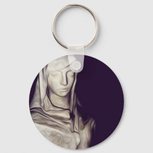 hand on heart key ring