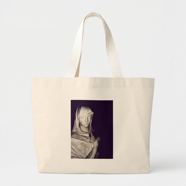 hand on heart large tote bag (Front)