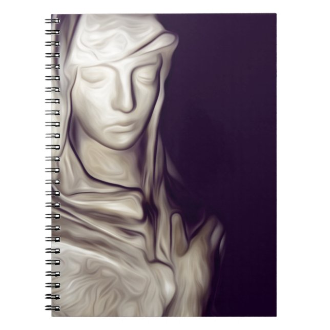 hand on heart spiral notebook (Front)