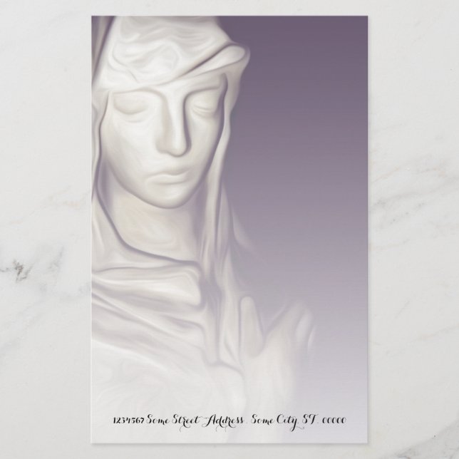 hand on heart stationery (Front)