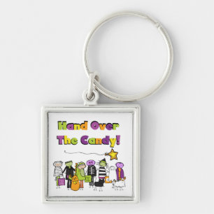 Hand Over the Candy Halloween Tshirts and Gifts Key Ring