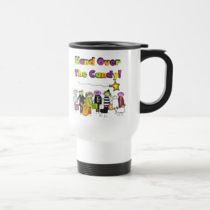 Hand Over the Candy Halloween Tshirts and Gifts Travel Mug