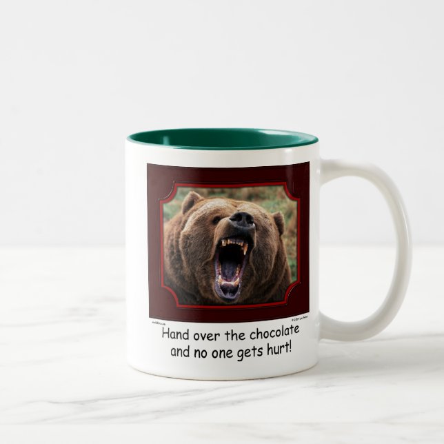 "Hand Over The Chocolate" Bear Mug (Right)