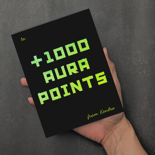Hand-painted + 1000 Aura points  Holiday Postcard