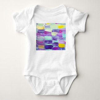 Hand Painted Abstract Art Background Baby Bodysuit