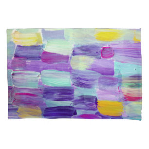 Hand Painted Abstract Art Background Pillowcase