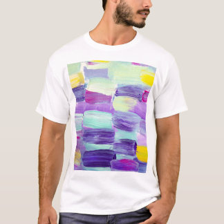 Hand Painted Abstract Art Background T-Shirt