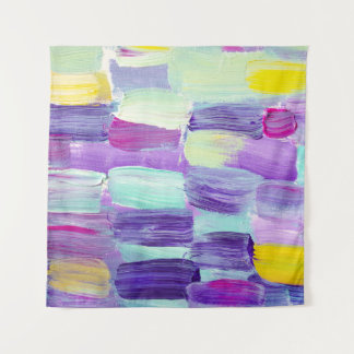 Hand Painted Abstract Art Background Tapestry