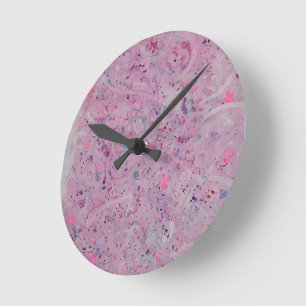 Hand-Painted Abstract Wall Clock