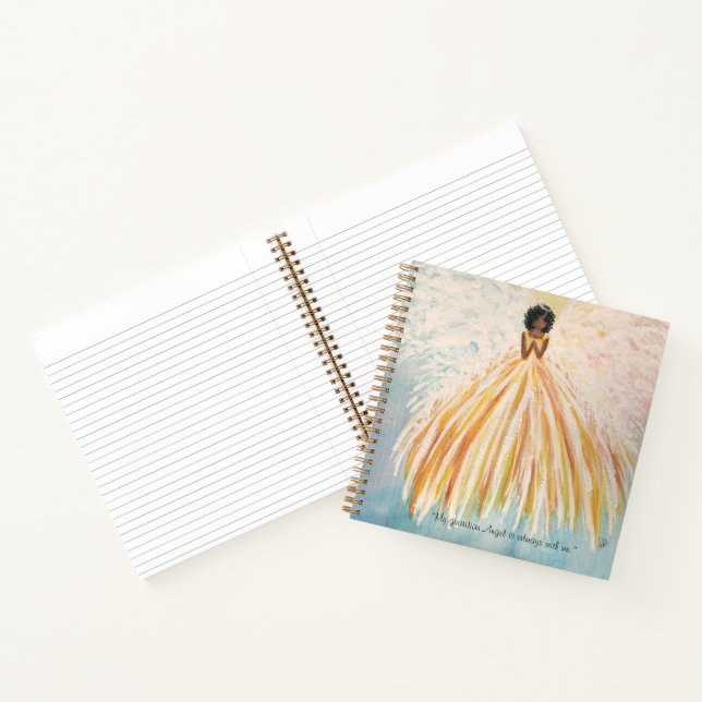 Hand-Painted Angels Spiral Notebook (8.5 x 8.5) (Inside)