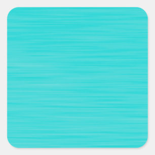 Hand Painted Aqua Blue Square Sticker