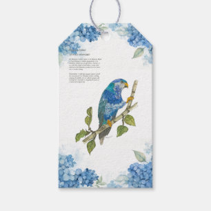 Hand-Painted Beautiful Ultramarine Lorikeet Bird Gift Tags