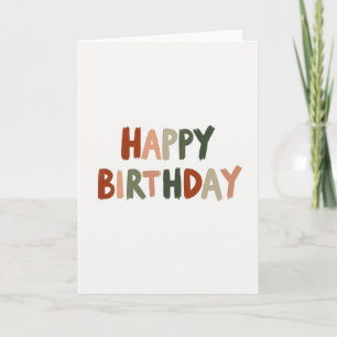 Hand Painted Birthday Card
