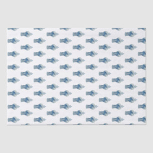 Hand Painted Blue and White Ginger Jar Tissue Paper