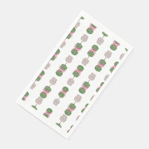 Hand Painted Blue White ginger jar paper Napkin