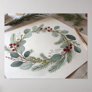 Hand-Painted Botanical Poster