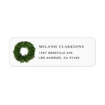 Hand Painted Boxwood Wreath Holiday