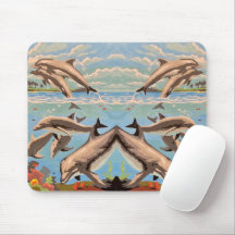 Hand Painted By Number | Playful Dolphins |