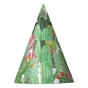 Hand Painted Cactus: Desert Green Party Hat