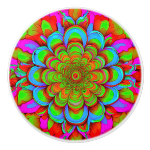 Hand-Painted Ceramic Knob – Artistic Cabinet Pull