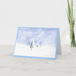 Hand-painted Christmas Greeting Card 01