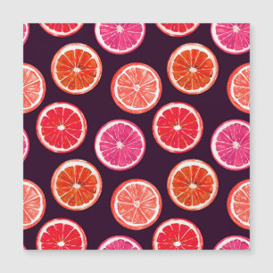 Hand Painted Citrus Dark Pattern