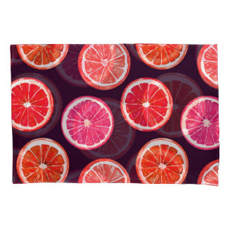 Hand Painted Citrus Dark Pattern Pillowcase