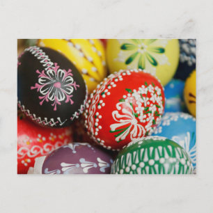 Hand-Painted Easter Eggs Postcard