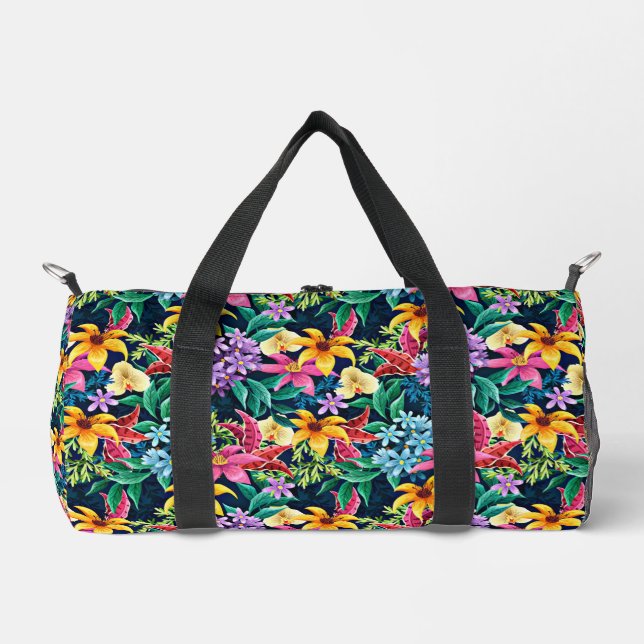 Hand Painted Exotic Floral Pattern-23001 Duffle Bag (Front)