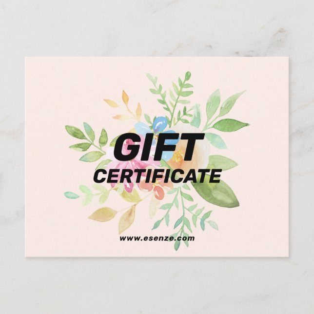 hand-painted floral bouquet postcard (Front)