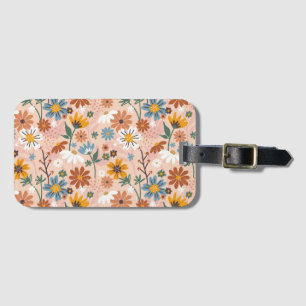 Hand Painted Floral Pattern-23136 Luggage Tag