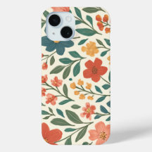 Hand-Painted Floral Pattern – Colourful Botanical