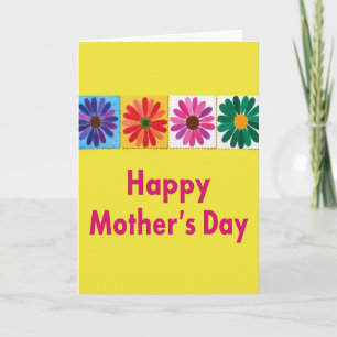 Hand Painted Flower Card