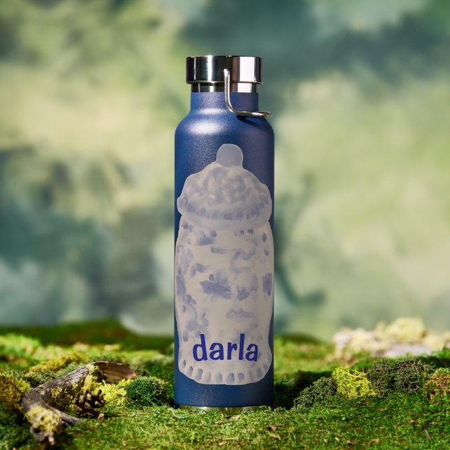 Hand Painted Ginger Jar Bottle Sticker  (Outdoor (Rotated))