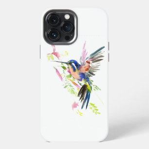 "Hand-Painted Hummingbird Design – Unique & Artist iPhone 13 Pro Max Case