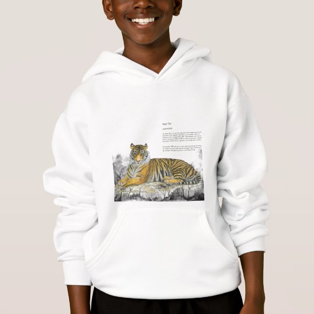 Hand-Painted Majestic Royal Bengal Tiger (Front)