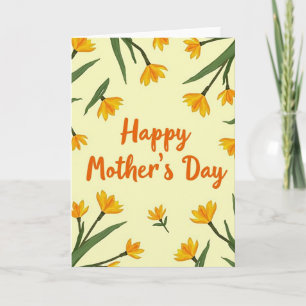 Hand Painted Mothers Day Card